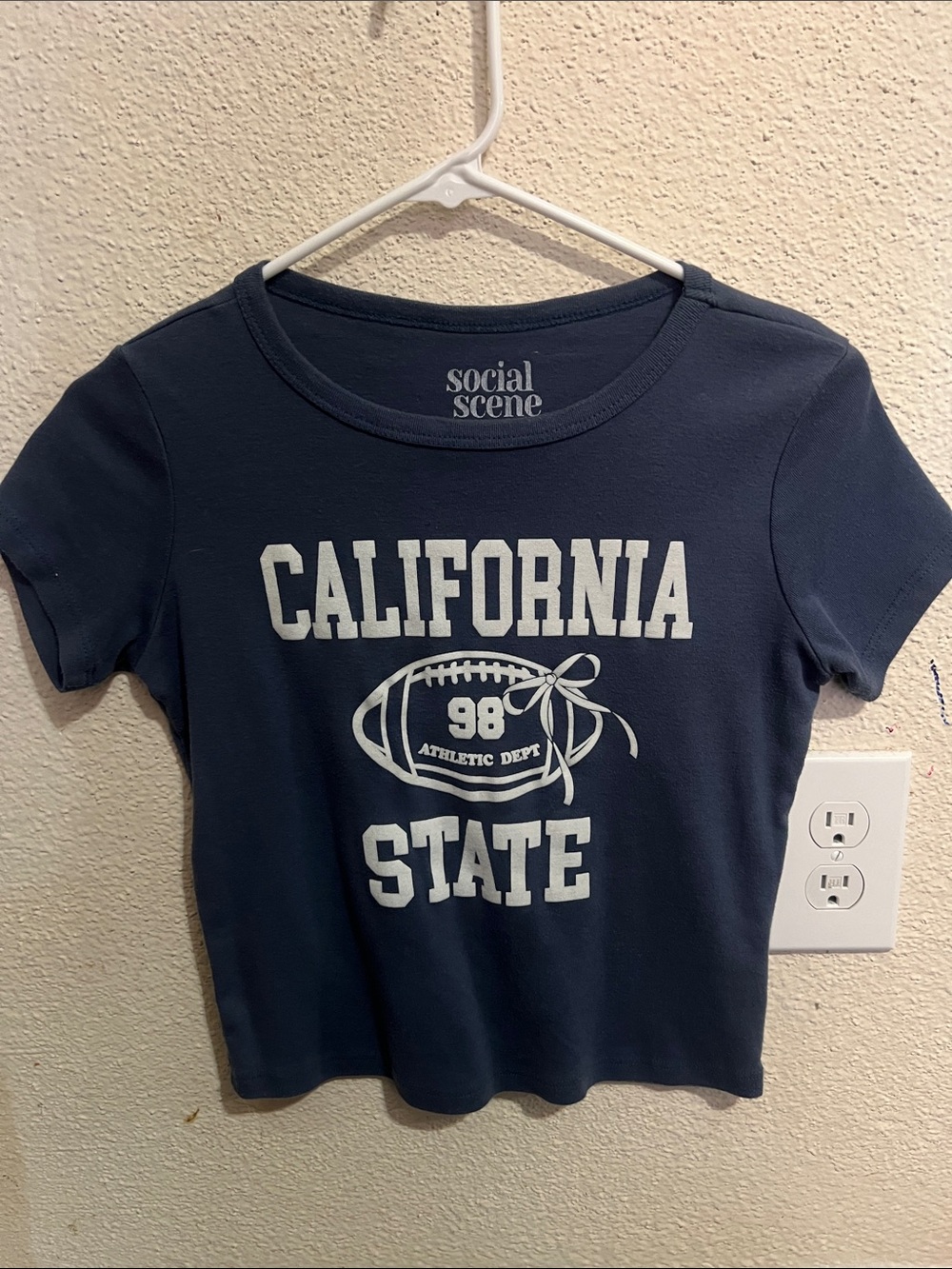 Social Scene Navy California State Graphic Tee